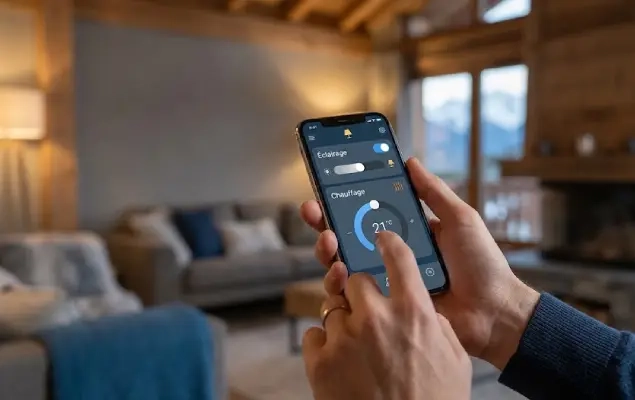 Pilotage domotique de l’éclairage et du chauffage d’un logement sur smartphone